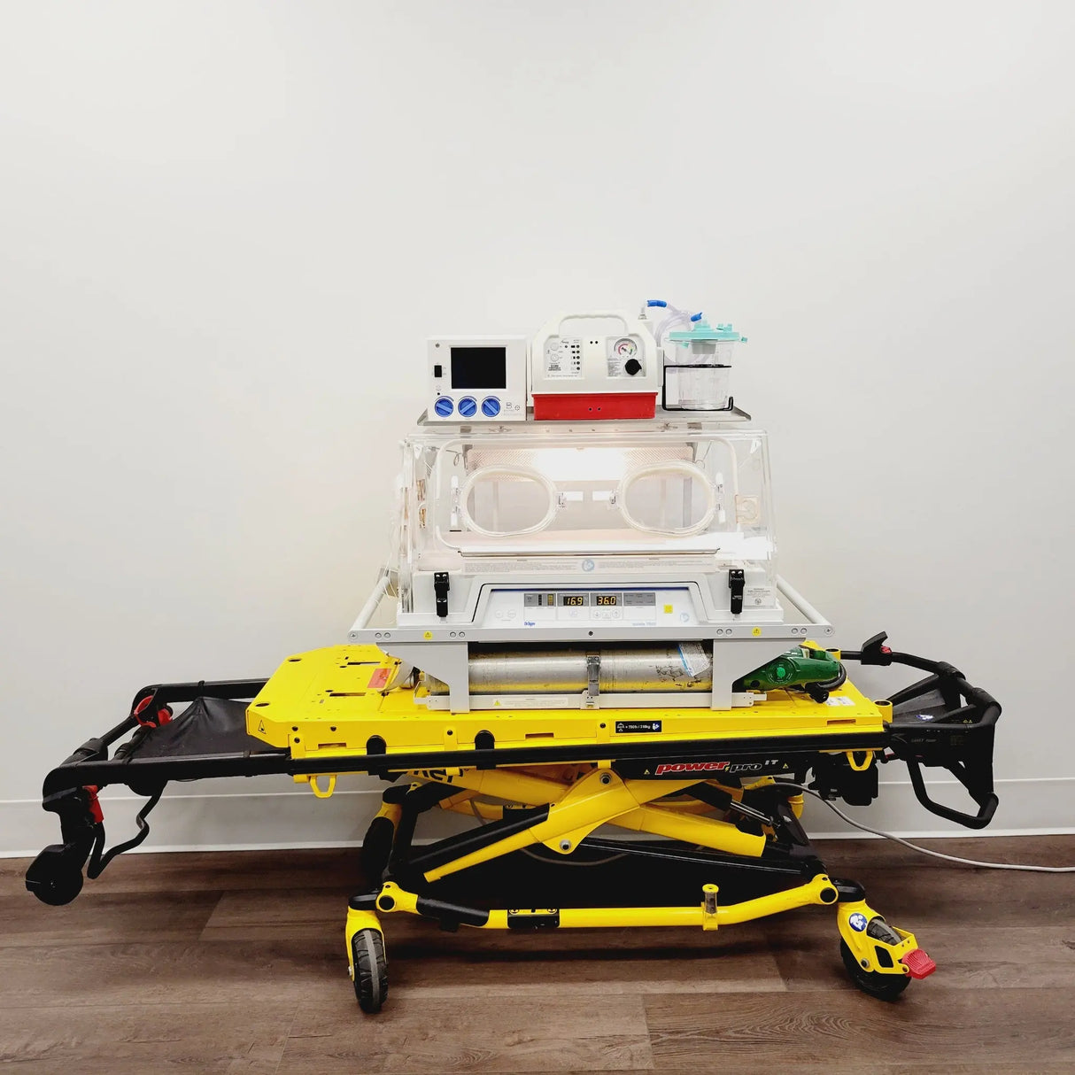 Stryker Power Pro IT Ambulance Cot w/ Drager Isolette TI500 700LB Capacity 6516 Stryker