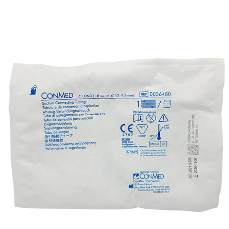 ConMed 0036480 Sterile Suction Connecting Tubing 6' Long Box of 50 ConMed