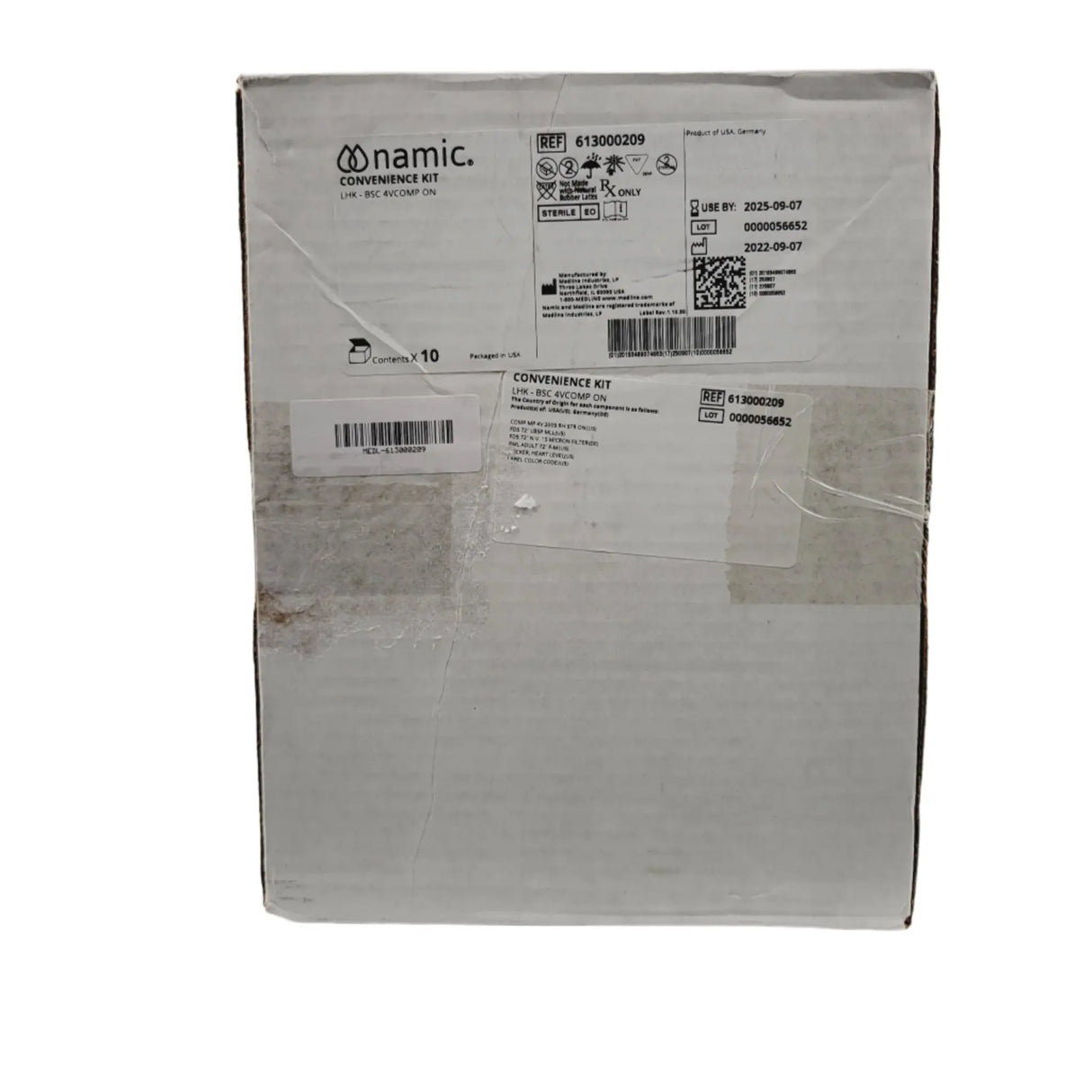 Medline 613000209 Left Heart Kits w/ Integrated Compensator Manifold Cs/10 Namic