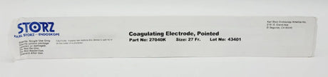 Karl Storz 27040K Coagulating Electrode Pointed 27Fr Karl Storz
