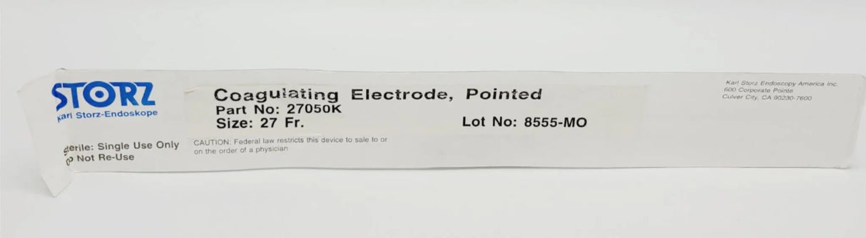 Karl Storz 27050K Coagulating Electrode Pointed 27Fr 0.5mm Karl Storz