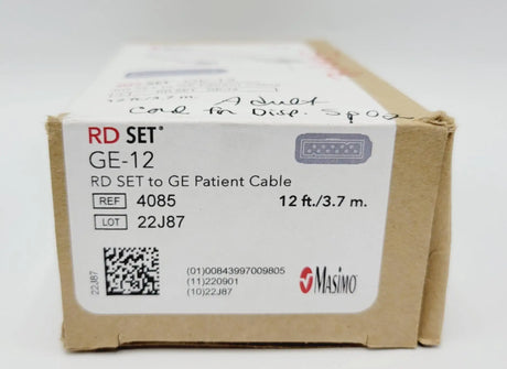 Masimo 4085 GE-12 RD SET to Ge Patient Cable 12ft Masimo