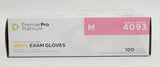 PremierPro Platinum Stretch Vinyl Exam Gloves 4093 Medium 1000/CS PremierPro