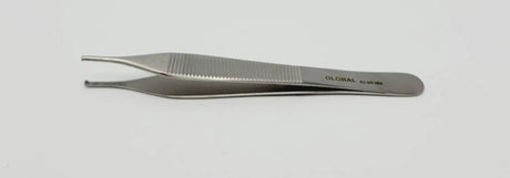 Global Surgical Adson Forcep E1-00380 Serrated 1 x 2 Teeth 4-3/4" Global Surgical