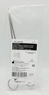 V. Mueller CH1720 Julian Thoracic Artery Forceps Slightly Curved Serrated V. Mueller