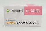 PremierPro Platinum Stretch Vinyl Exam Gloves 4063 Medium 1000/CS PremierPro