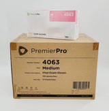 PremierPro Platinum Stretch Vinyl Exam Gloves 4063 Medium 1000/CS PremierPro