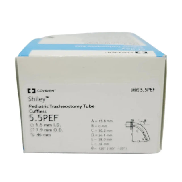 Covidien 5.5PEF Shiley Pediatric Tracheostomy Tube Cuffless Covidien