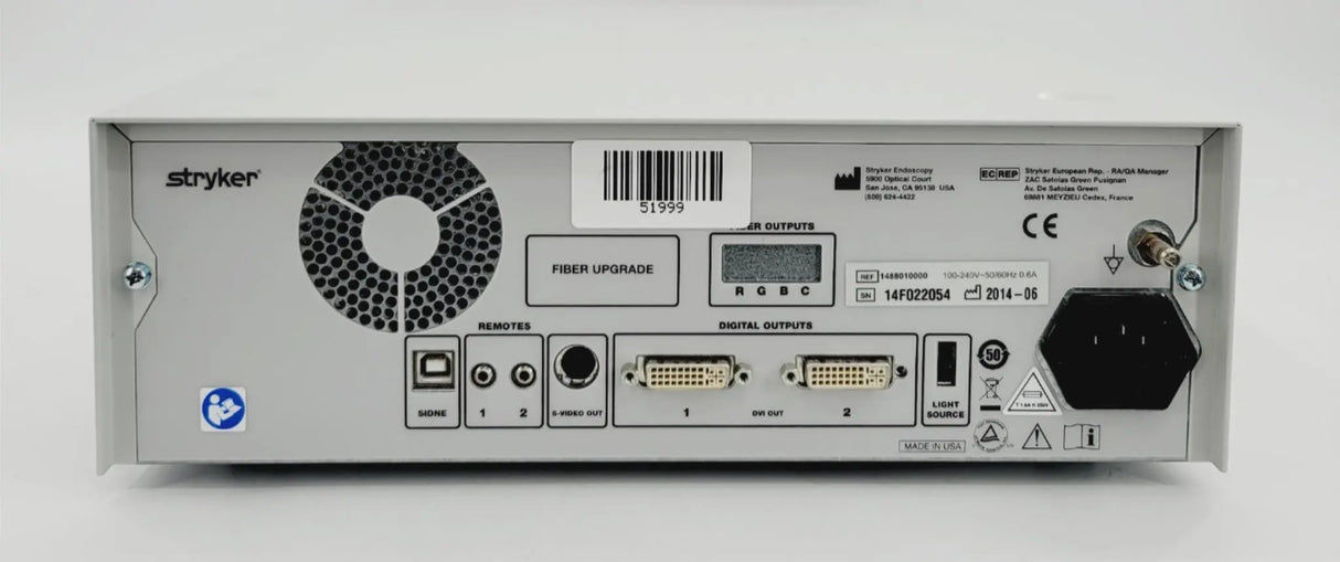 Stryker 1488 3-HD Chip High Definition Camera Control Unit 1488010000 Stryker