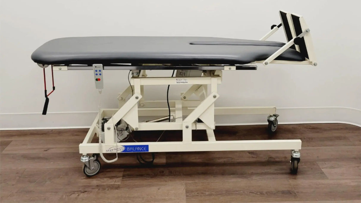 Stonehaven Medical BAL3050 Tilt Table 500Lb Capacity Pewter Gray w/ Hand Stonehaven Medical
