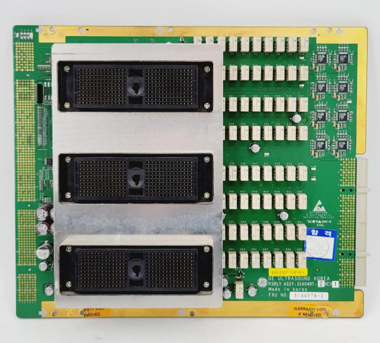 GE 5140497-2 Rev 1 Ultrasound P3RLY Assembly Board GE