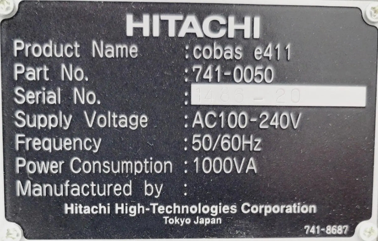 Roche Cobas e411 Chemistry Analyzer - Fully Automated Immunoassay System Roche Cobas