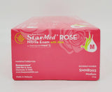 Sempermed SMNR203 Best Touch StarMed Rose Nitrile Examination Gloves Medium CS/2000 Sempermed