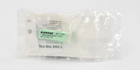 Synthes 400.608 1.2mm TI Emergency Screw w/Fluted Tip 8mm 5PK Synthes