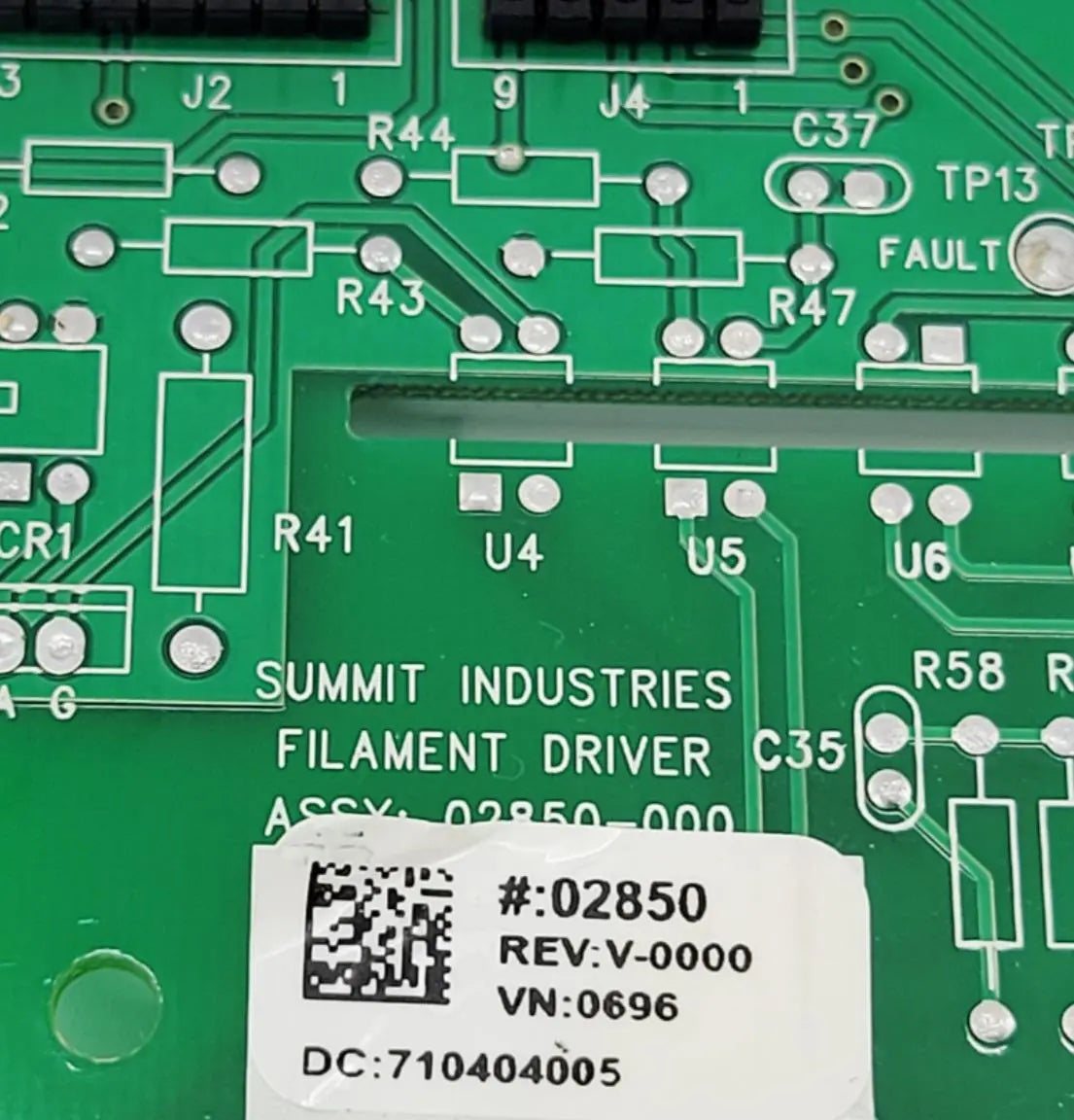 Summit Industries ASSY-02850-000 Filament Driver from a L177-03 System Cabinet Summit Industries