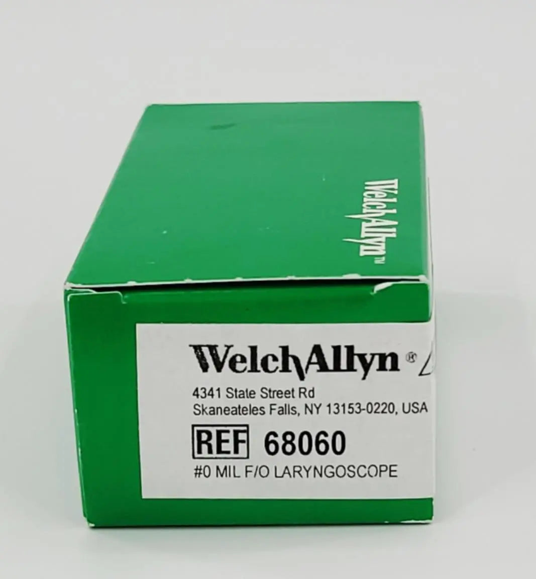 Welch Allyn 68060 Miller Size 0 Green Standard Fiber Optic Laryngoscope Blade Welch Allyn