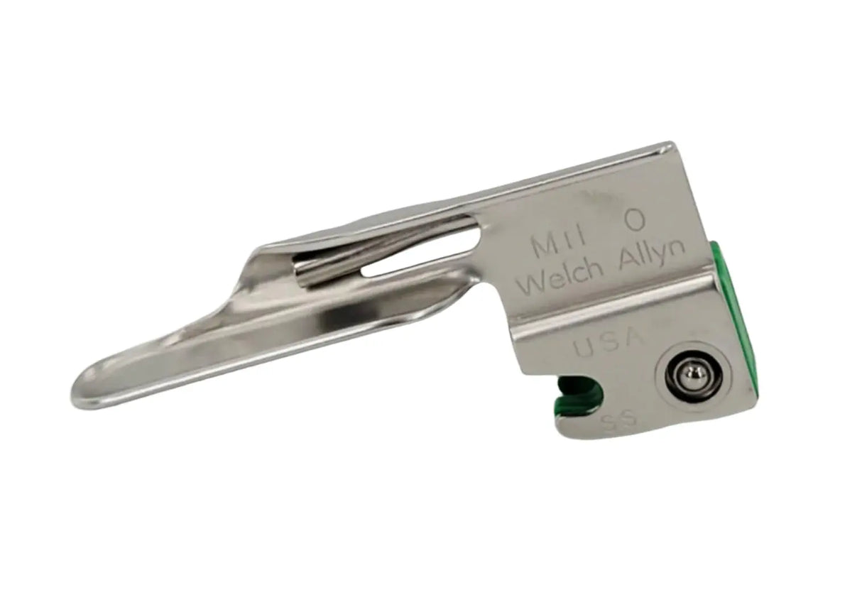 Welch Allyn 68060 Miller Size 0 Green Standard Fiber Optic Laryngoscope Blade Welch Allyn