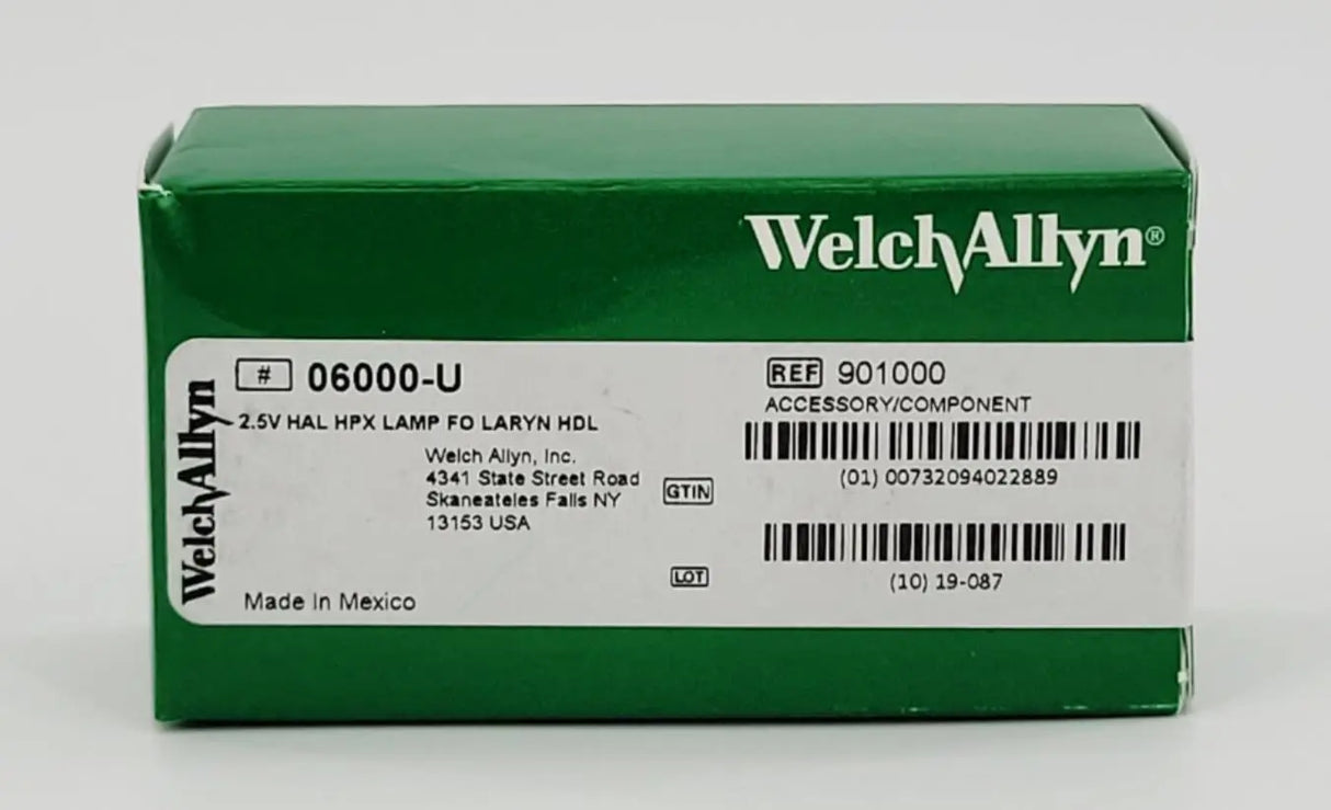 Welch Allyn 06000-U 2.5V Halogen Lamp – Genuine Replacement Bulb Primis Medical