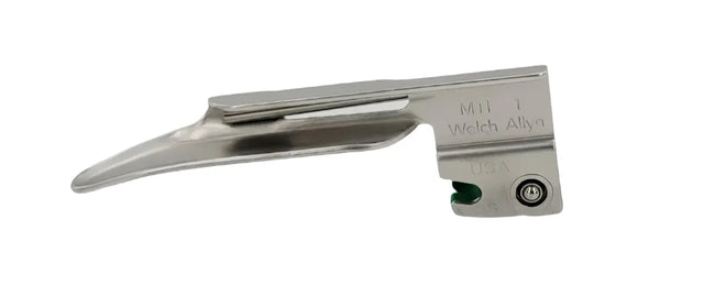 Welch Allyn 68061 Miller Size 1 Green Standard Fiber Optic Laryngoscope Blade Welch Allyn