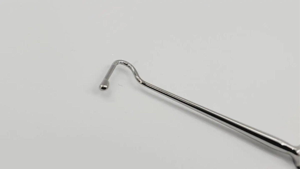 Storz E0586 Jameson Muscle Hook 2mm Bulbous Tip w/ 6mm Flat Portion 5-1/4" New Storz