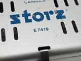 Karl Storz E7419 10 Slot Cannula Tray Sterilization Case 5" x 3" x 2" Karl Storz
