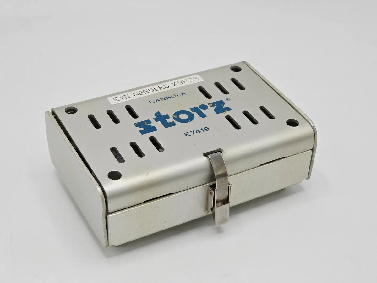 Karl Storz E7419 10 Slot Cannula Tray Sterilization Case 5" x 3" x 2" Karl Storz