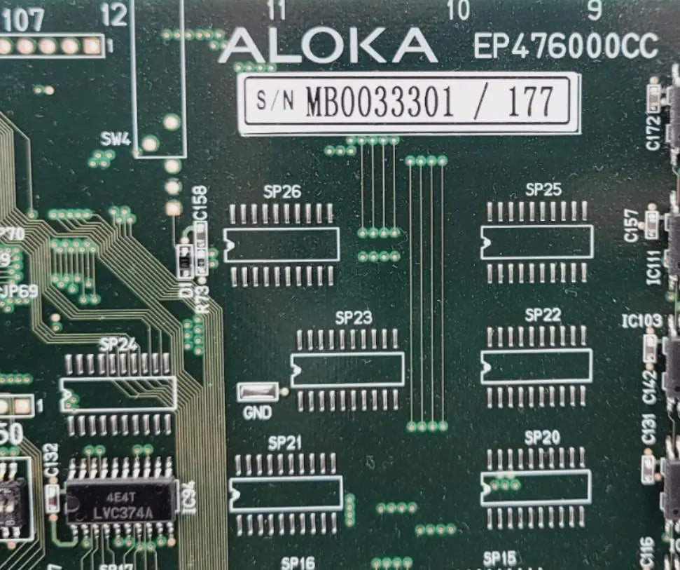 Aloka EP476000CC SSD-3500 Ultrasound System Assembly Board Aloka