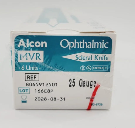 Alcon 8065912501 MVR Scleral Knife 25G Ophthalmic Box of 6 EXP 08-2028 Alcon