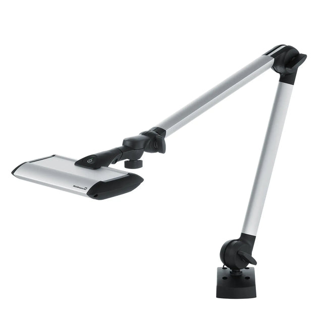Waldmann TANEO LED Task Light, Double Arm, 12W, 100-240V, 700/940/D/CDP, 4000K (8.6") - Clamp Waldmann Lighting