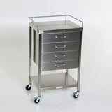 Midcentral Medical MCM-520/521/522/523 Stainless Steel Utility Tables with Drawers Midcentral Medical