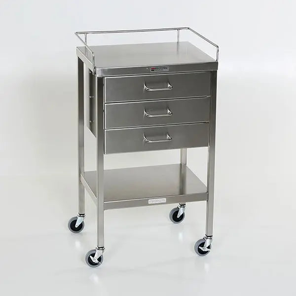 Midcentral Medical MCM-520/521/522/523 Stainless Steel Utility Tables with Drawers Midcentral Medical