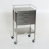 Midcentral Medical MCM-520/521/522/523 Stainless Steel Utility Tables with Drawers Midcentral Medical
