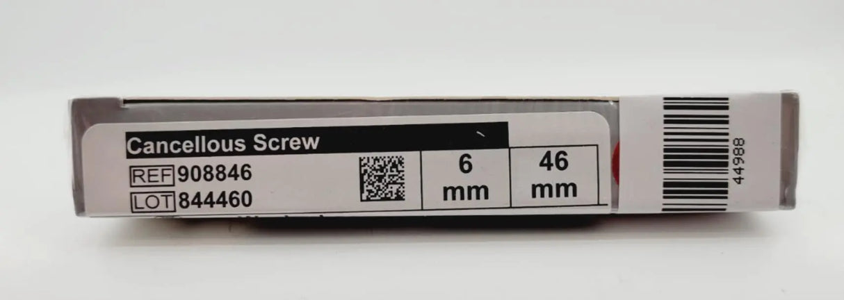 Biomet 908846 Ti-6AI-4V WasherLoc Cancellous Screw 6mm x 46mm Biomet