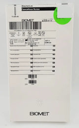 Biomet 908860 Ti-6AI-4V WasherLoc Cancellous Screw 6mm x 60mm Biomet