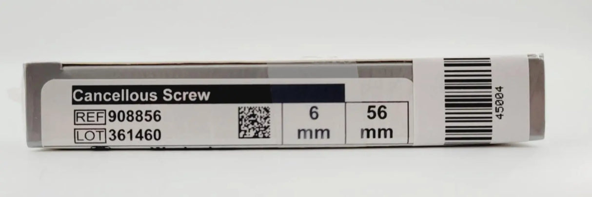 Biomet 908856 Ti-6AI-4V WasherLoc Cancellous Screw 6mm x 56mm Biomet