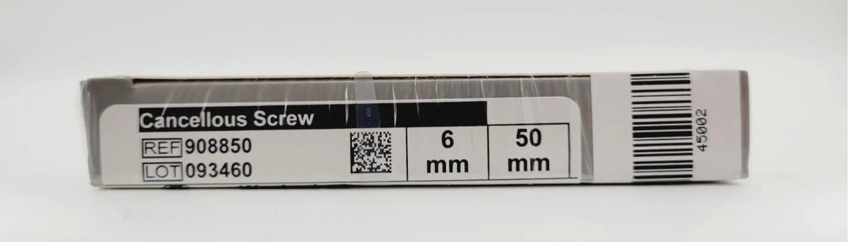 Biomet 908850 Ti-6AI-4V WasherLoc Cancellous Screw 6mm x 50mm Biomet