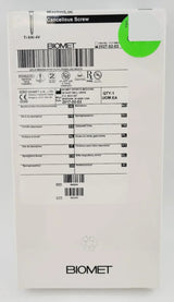 Biomet 908834 Ti-6AI-4V WasherLoc Cancellous Screw 6mm x 34mm Biomet