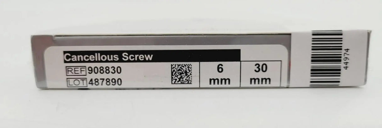 Biomet 908830 Ti-6AI-4V WasherLoc Cancellous Screw 6mm x 30mm Biomet