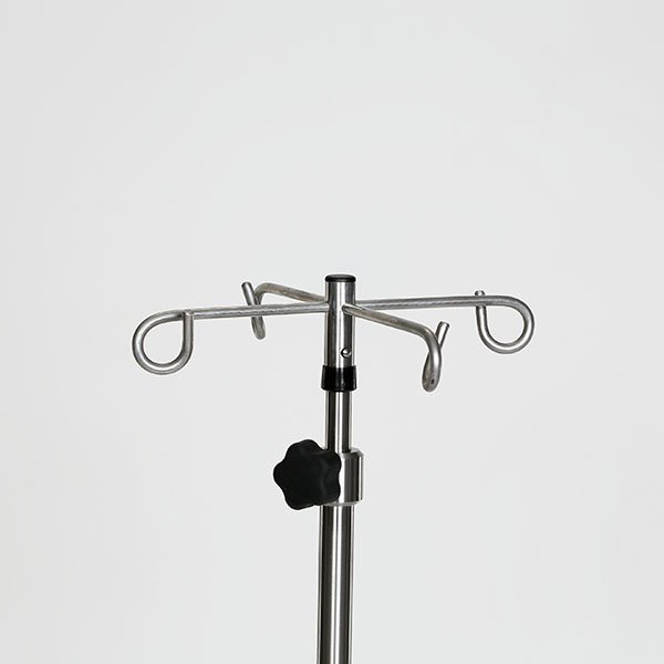 Midcentral Medical MCM-270/271 Stainless Steel IV Pole 5 leg spider base 3" casters Midcentral Medical