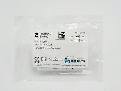 Zest Anchors 2801 Locator Abutment For Ev 4.8 X 2.0mm, Astra Tech Zest Anchors