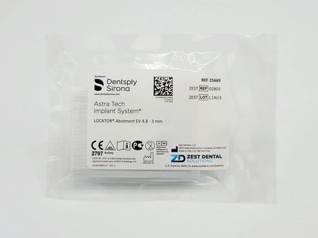 Zest Anchors 2802 Locator Abutment For Ev 4.8 X 3.0mm, Astra Tech Zest Anchors