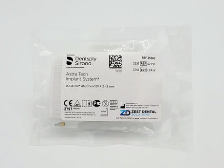 Zest Anchors 2796 Locator Abutment For Ev 4.2 X 2.0mm, Astra Tech Zest Anchors