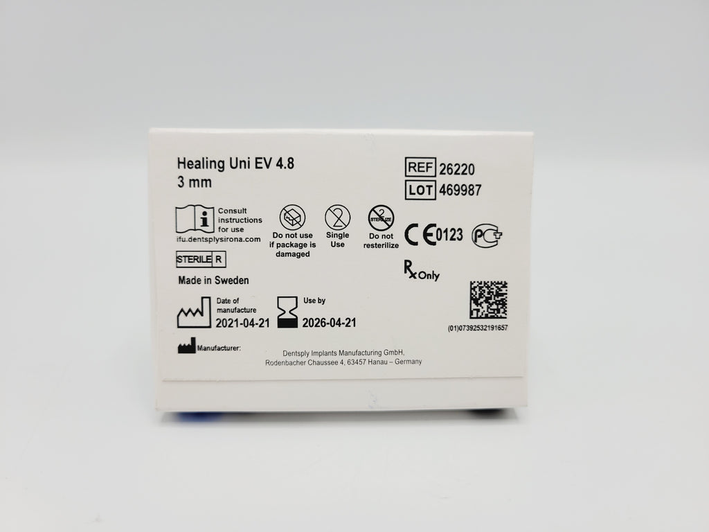 Dentsply Implants Manufacturing 26220 Healing Uni EV 4.8 3mm