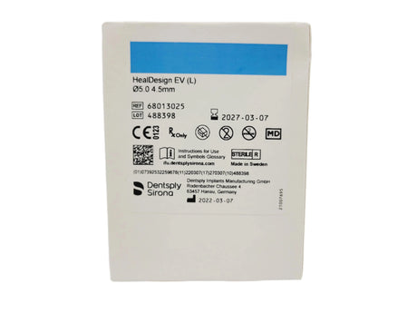 Dentsply Implants Manufacturing 68013025 HealDesign EV (L) 5.0 4.5mm Dentsply Implants Manufacturing