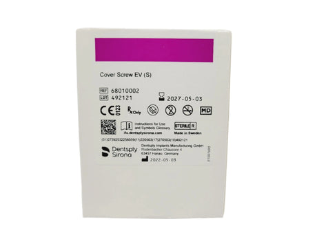 Dentsply Implants Manufacturing 68010002 Cover Screw EV (S) Dentsply Implants Manufacturing