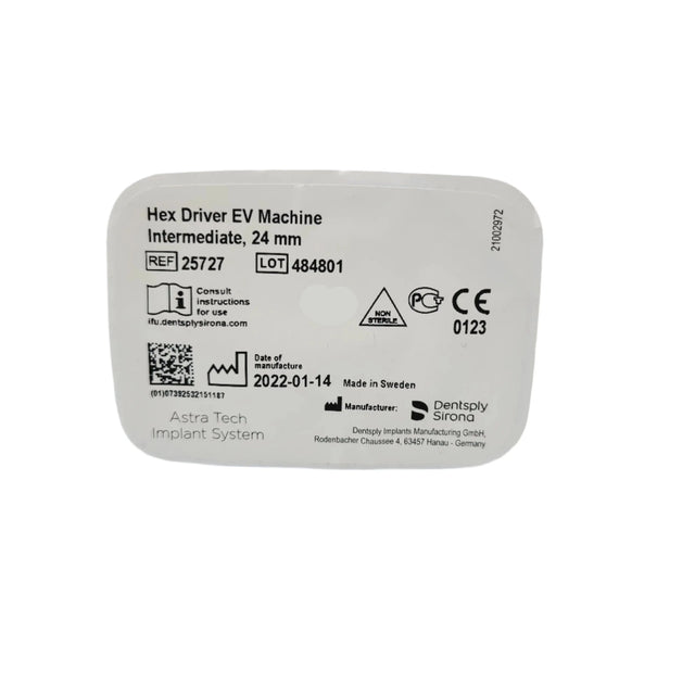 Dentsply Implants Manufacturing 25727 Hex Driver Ev Machine Intermediate, 24 Mm Dentsply Implants Manufacturing