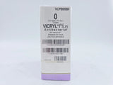 Ethicon VCPB958H 0 Coated Vicryl Plus Undyed 1x36" CTB Box of 36 Ethicon