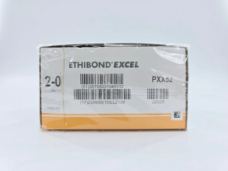 Ethicon PXX52 2-0 Ethibond Grn/wht 10x30" V-5 Double Armed Firm Pledget 7mmx3mmx1.5mm Box of 12 Ethicon