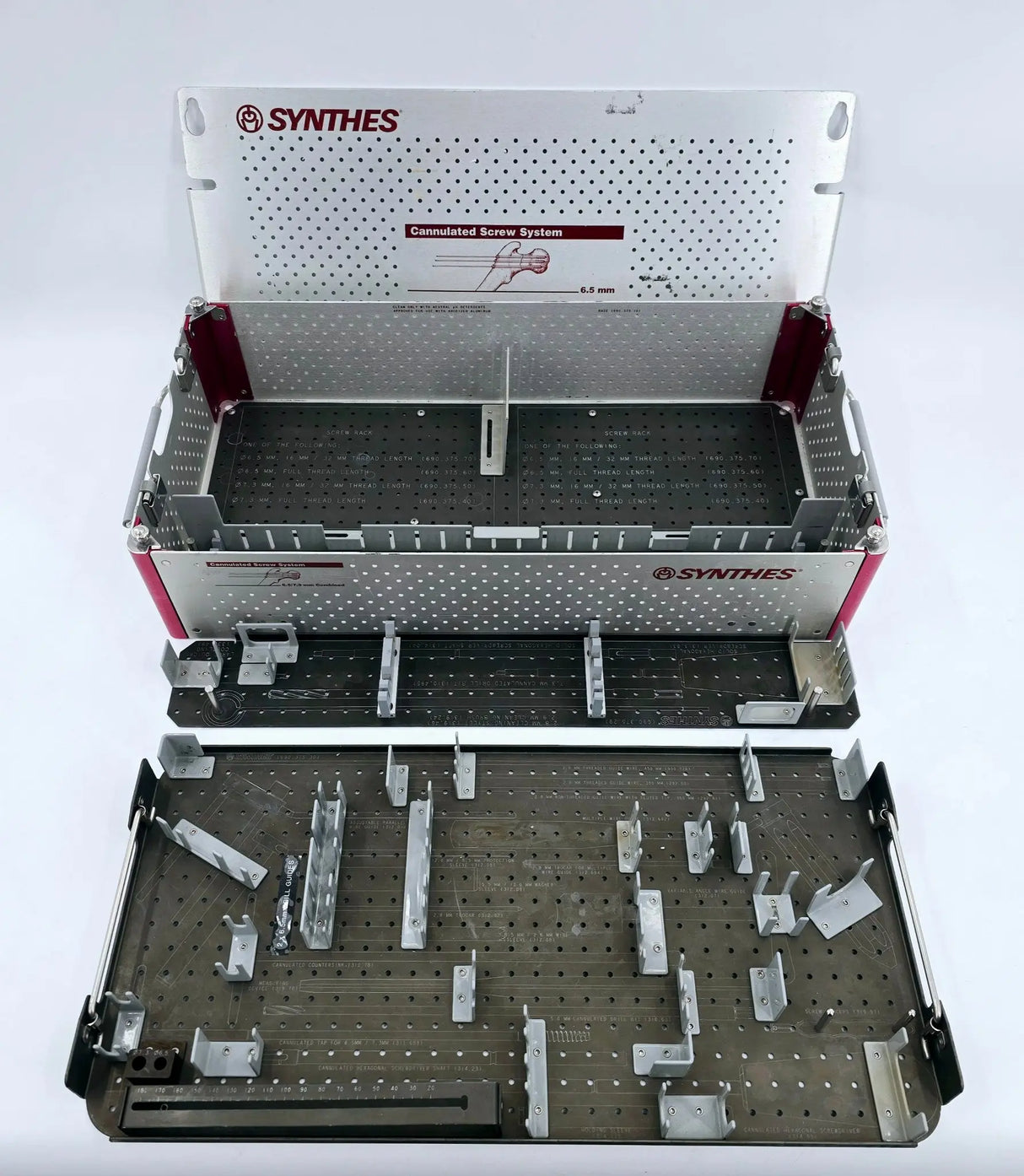 Synthes Sterilization Case w/ Instrument Trays & Lid 690.379 Synthes