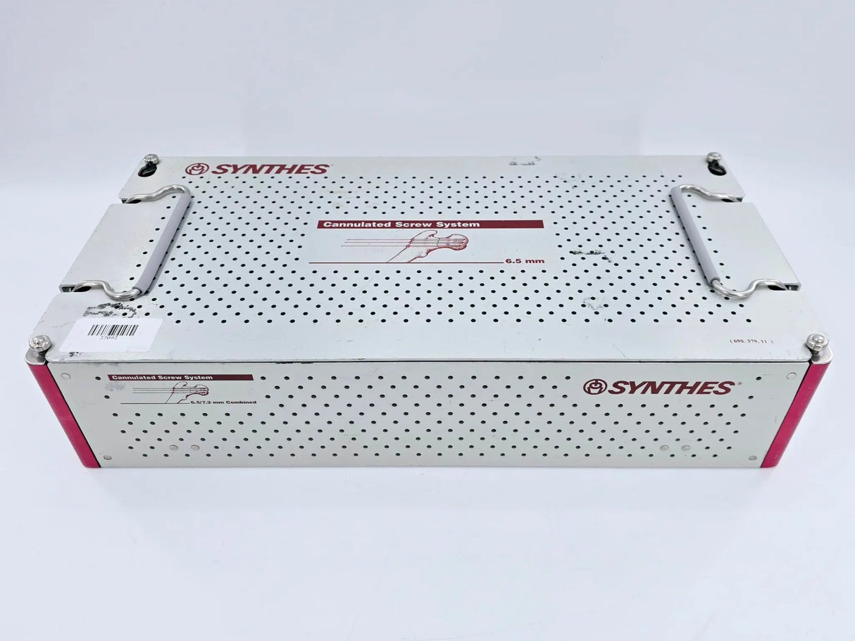 Synthes Sterilization Case w/ Instrument Trays & Lid 690.379 Synthes